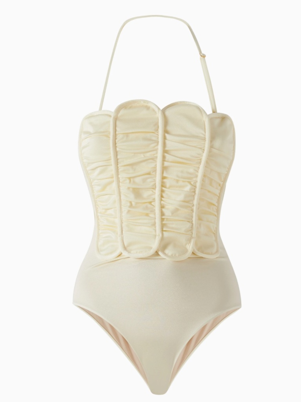 AZULU Volterra Maillot One-Piece Swimsuit in Ecru (NWT)